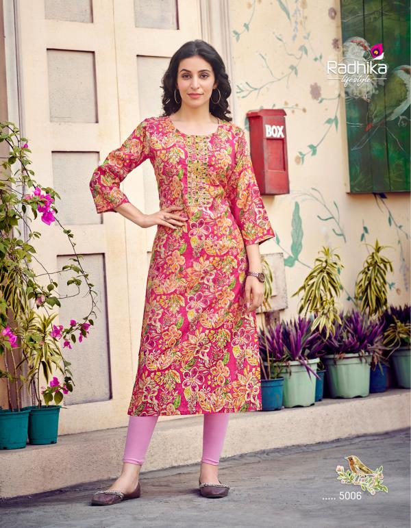 Radhika Charming Vol 5 Modal Chanderi Kurti Collection